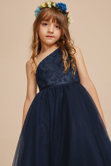 Robe Trapèze Tulle Asymétrique - gallery 9