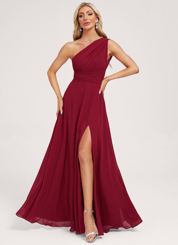 Robe Trapèze Fluide Bordeaux - gallery 8