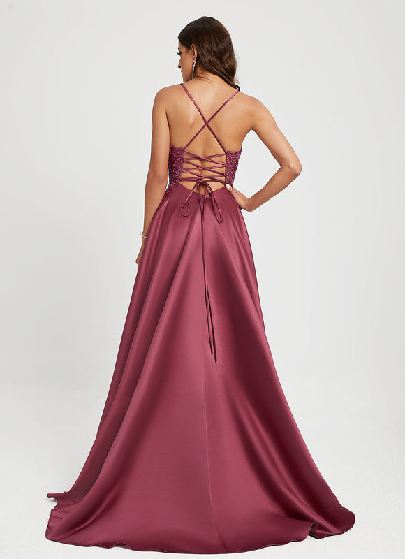 Robe Trapèze Éclat Sépia - gallery 3