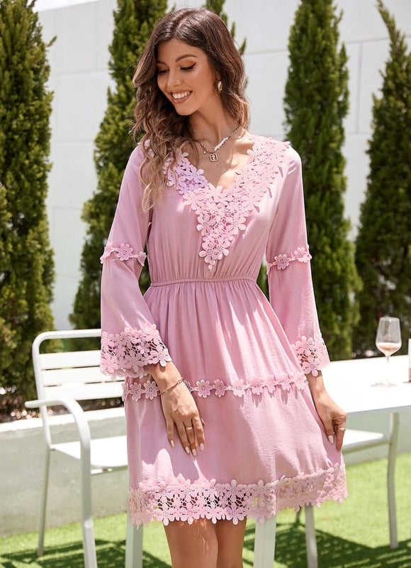 Robe Trapèze Fuchsia Chic - gallery 5
