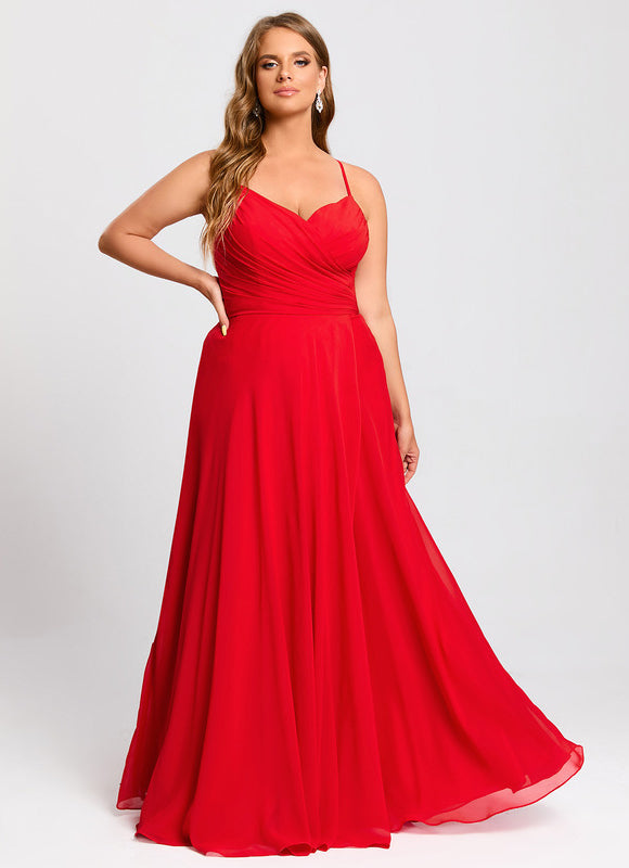 Robe Trapèze Élégance Rubis - gallery 9
