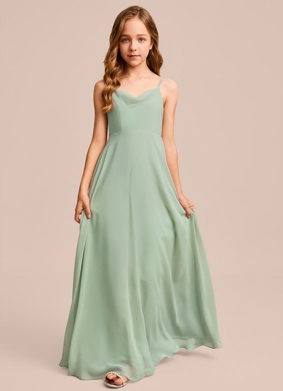 Robe Trapèze Aigue-Marine Élégante - gallery 3