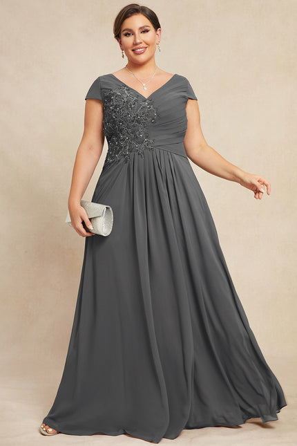 Robe Trapèze Sérénité Charbonnée - gallery 7