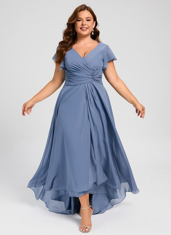 Robe Trapèze Fluide Asymétrique - gallery 9