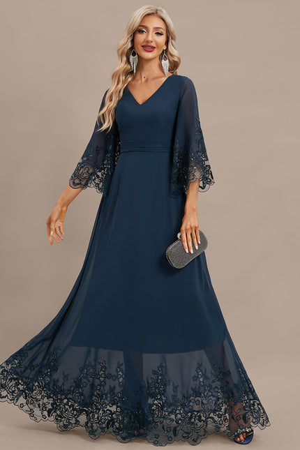 Robe Trapèze Lueur Azurienne - gallery 2