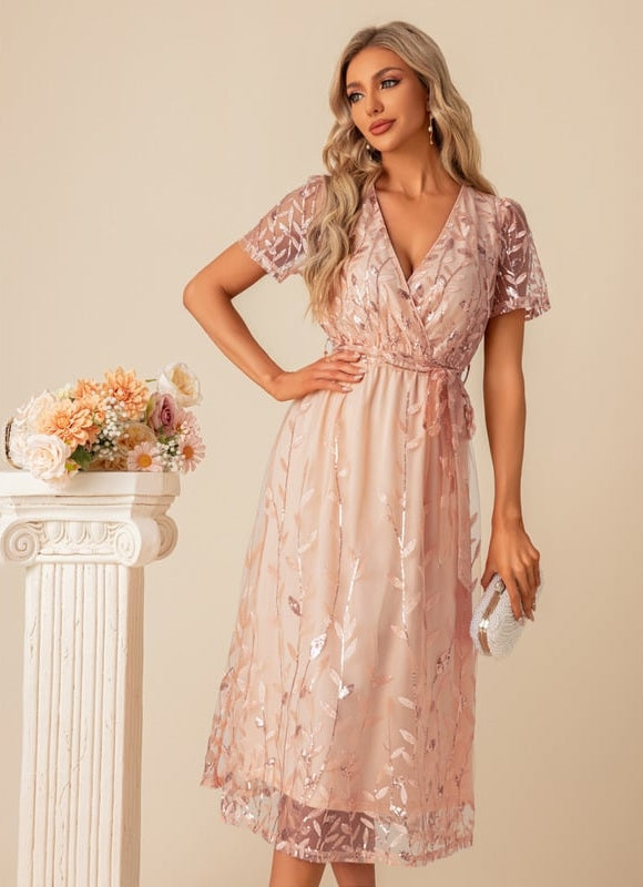 Robe Trapeze Sequin - gallery 1