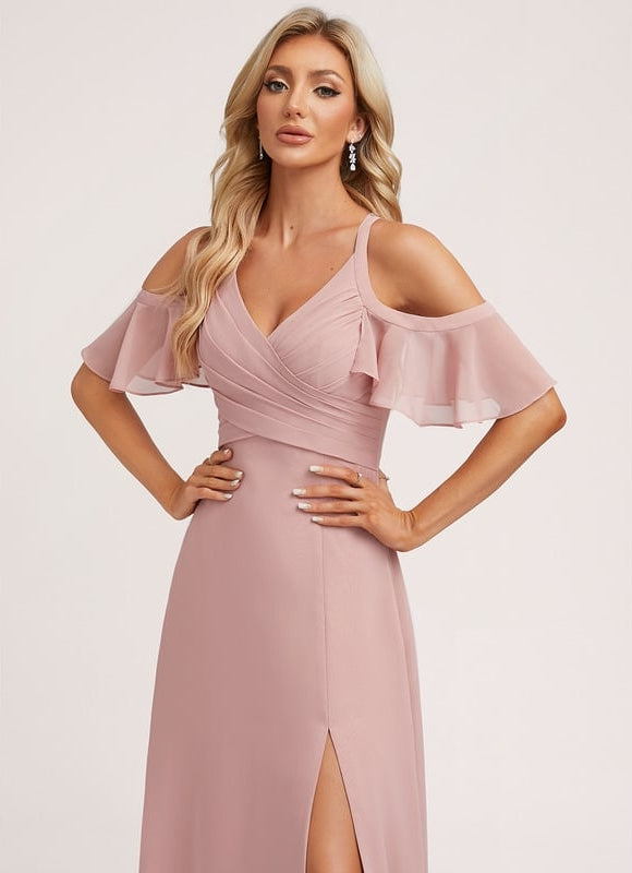 Robe Trapèze Aérienne Céleste - gallery 3