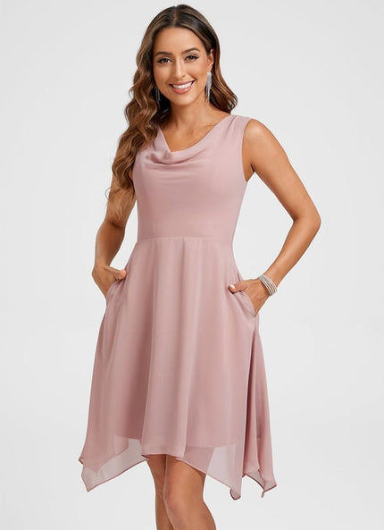 Robe Trapeze Rose Pale