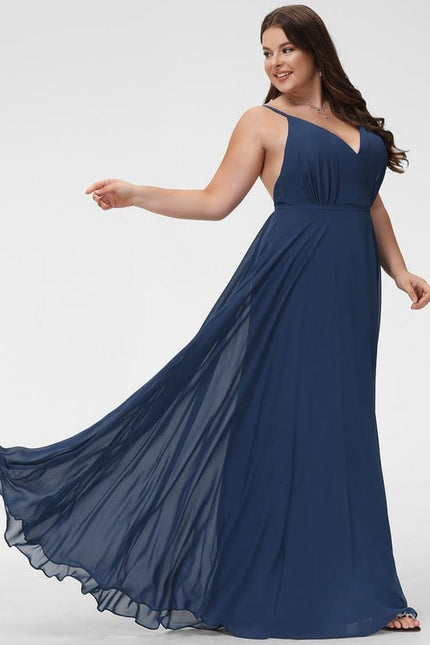 Robe Trapèze Longue Beige Élégante - gallery 6