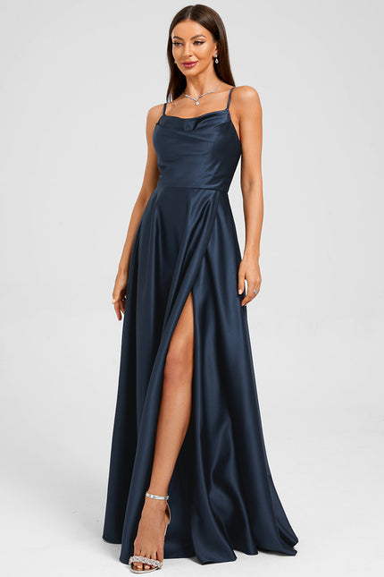 Robe Trapeze Satin - gallery 5