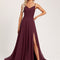 Robe Trapèze Longue Beige Élégante