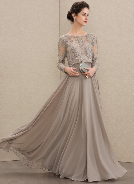 Robe Trapèze Longue Violetée