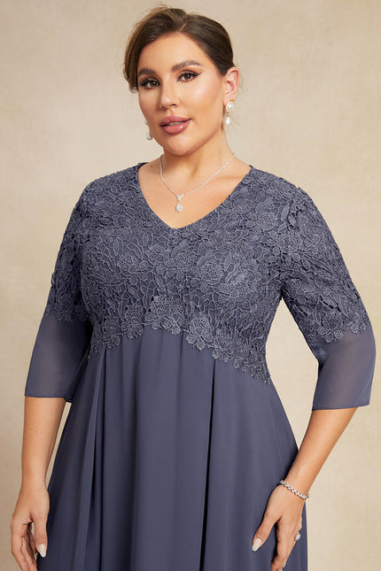 Robe Trapèze Sérénité Grise - gallery 8