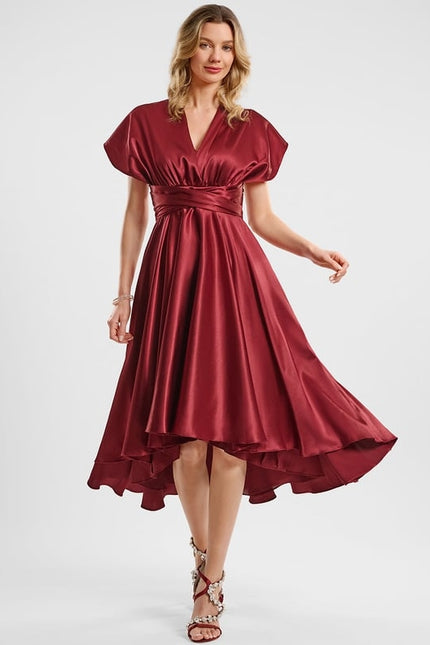 Robe Trapèze Satin Raffiné - gallery 2