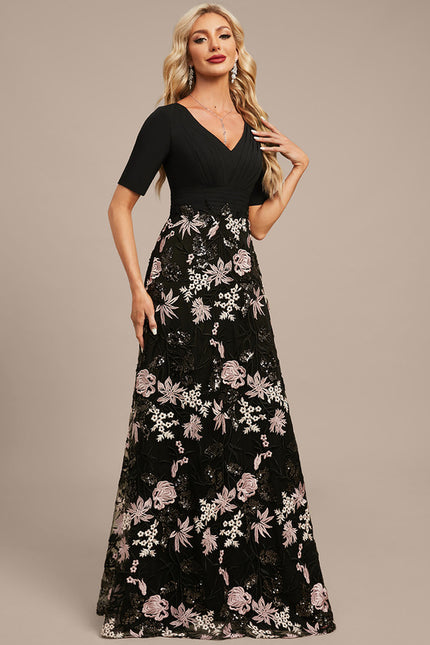 Robe Trapèze Eclat Floral Night - gallery 6