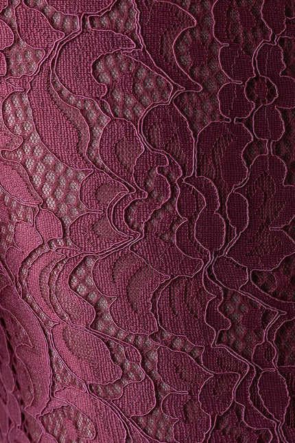 Robe Trapèze Vaporeuse Prunelle - gallery 5