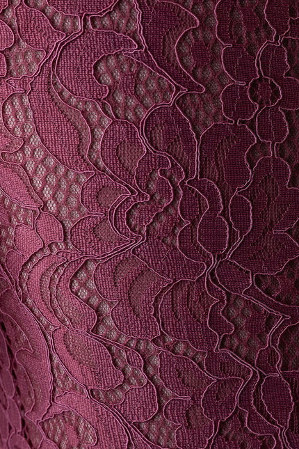 Robe Trapèze Dentelle Aérienne - gallery 1