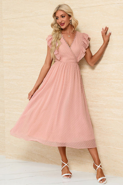 Robe Trapèze Nuageuse Élégante - gallery 4