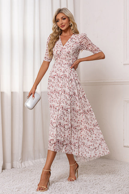 Robe Trapèze Éclat Floral - gallery 2