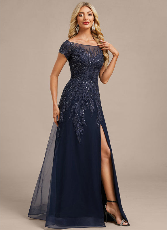 Robe Trapèze Éclat Marine - gallery 5