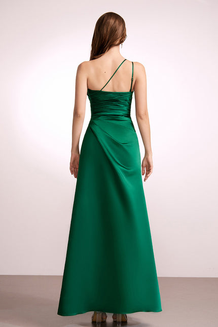 Robe Trapèze Rêve De Satin Rose - gallery 4