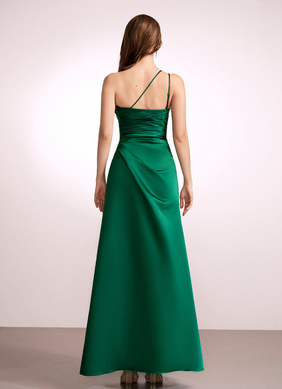 Robe Trapèze Rêve De Satin Rose - gallery 4
