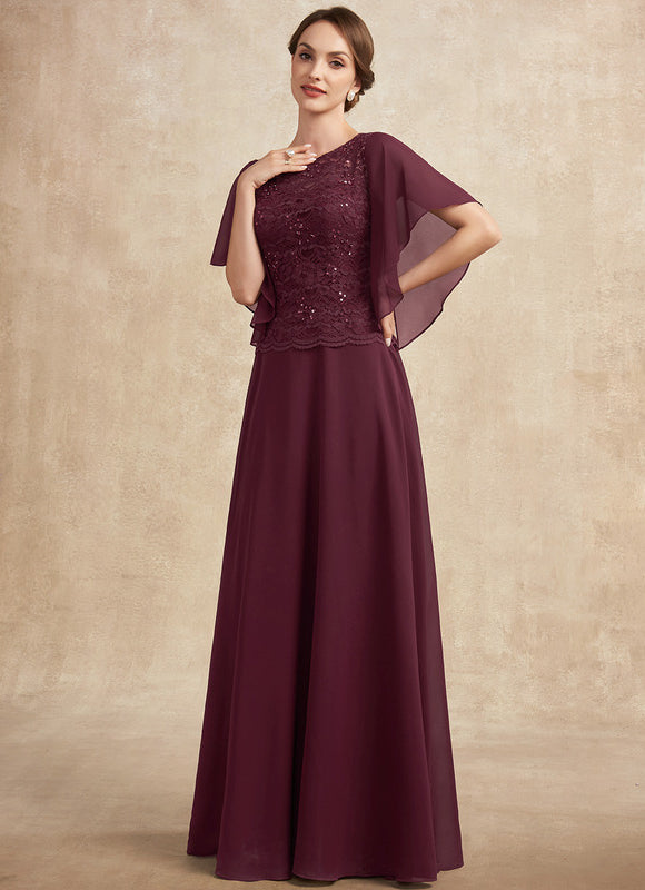 Robe Trapèze Longue Violetée