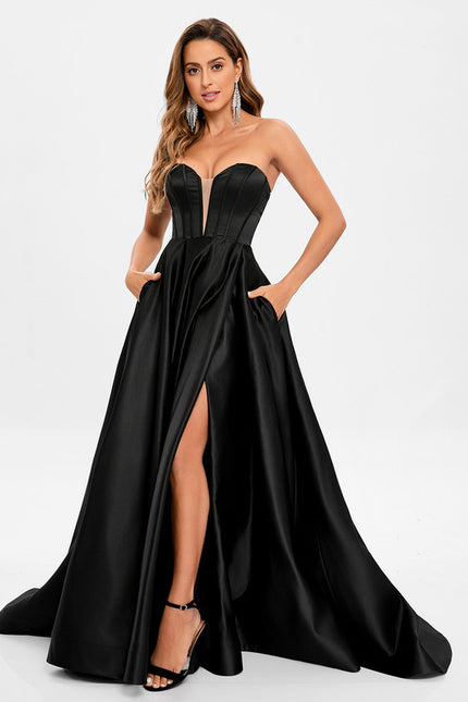Robe Trapèze Satin Royal - gallery 8