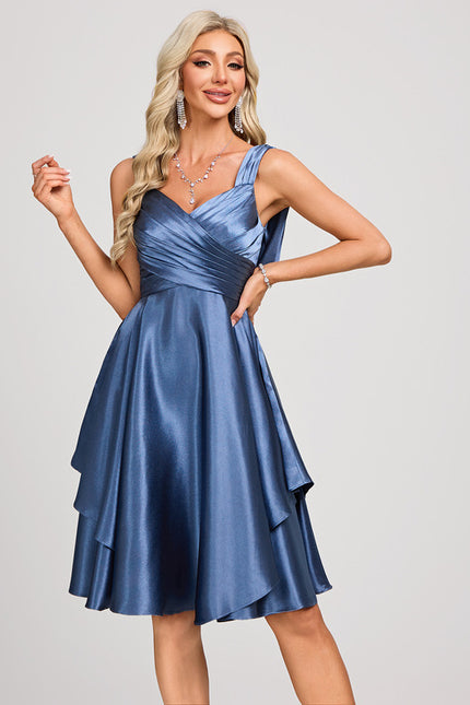 Robe Trapèze Satin Vortex - gallery 2