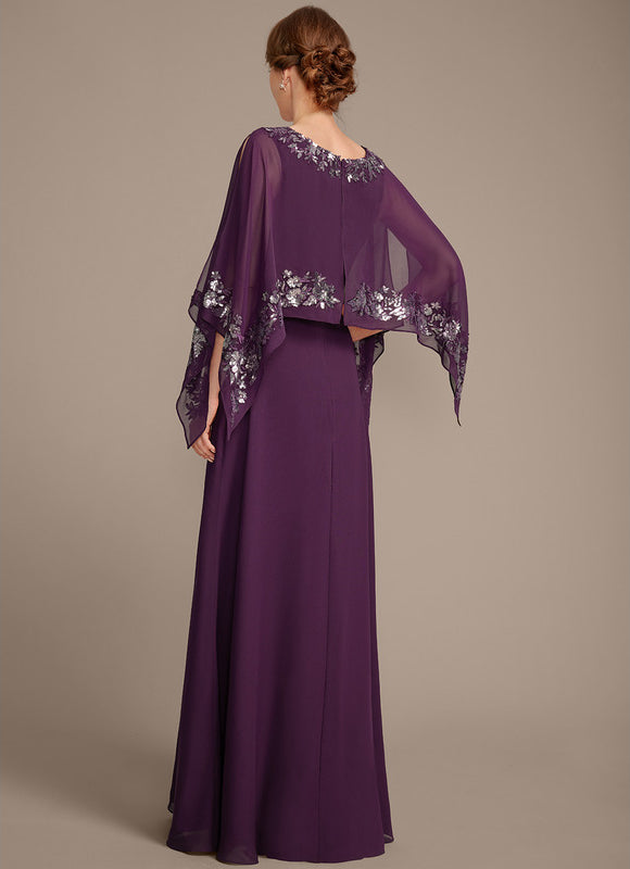 Robe Trapèze Violette Éthérée - gallery 6