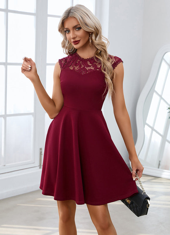 Robe Trapèze Cerise Chic - gallery 3