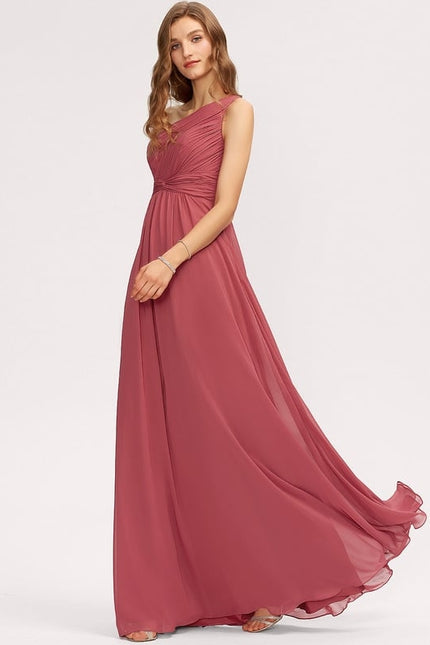 Robe Trapèze Asymétrique Beige - gallery 3