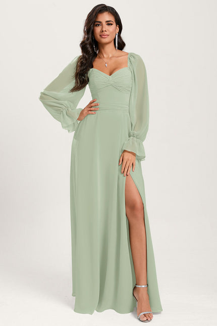 Robe Trapèze Sereine Vert - gallery 4