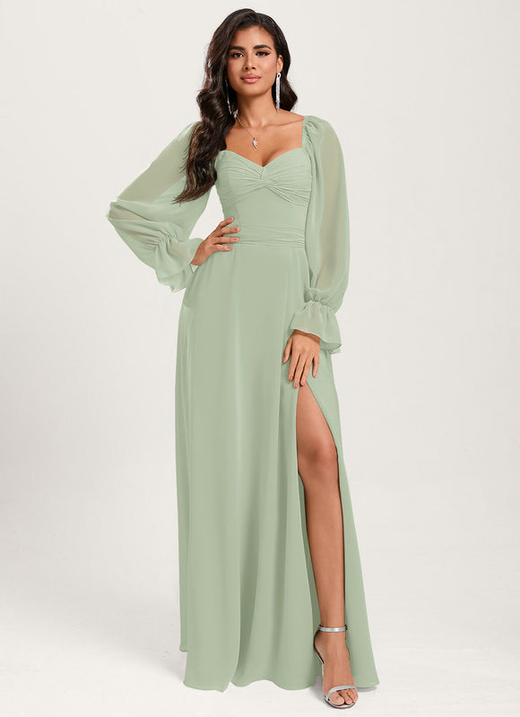 Robe Trapèze Sereine Vert - gallery 4
