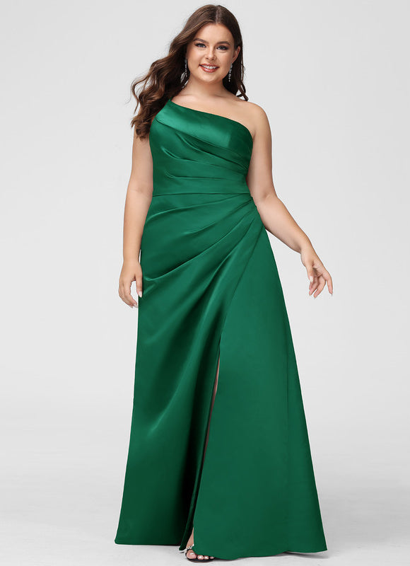 Robe Trapèze Rêve De Satin Rose - gallery 7