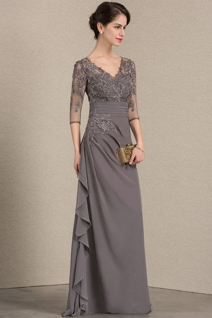 Robe Trapèze Nuance De Velours - gallery 2