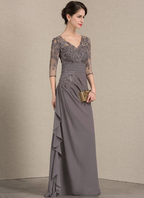 Robe Trapèze Nuance De Velours - gallery 2