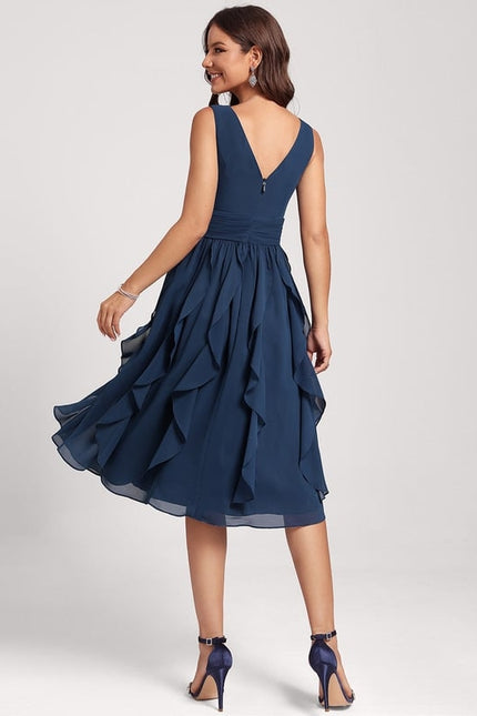 Robe Trapèze Émeraude Volante - gallery 3