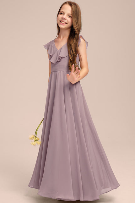 Robe Trapèze Bleu Céleste Aérien - gallery 3