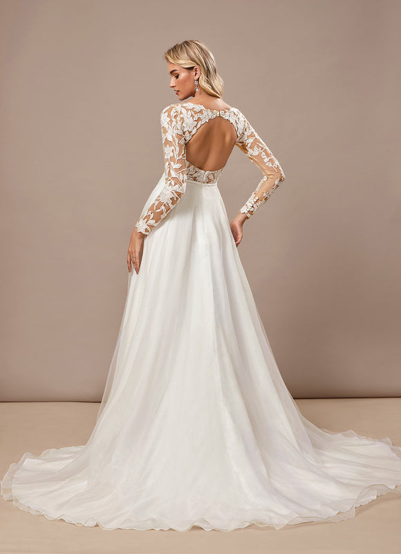 Robe Trapèze Organza Élégante - gallery 5
