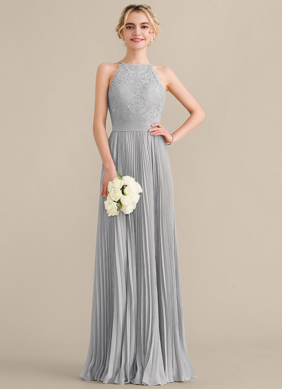 Robe Trapèze Gris Élégance Plissée - gallery 1