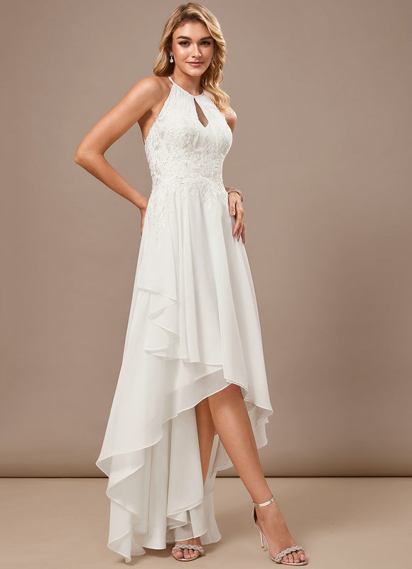 Robe Trapèze Asymétrique Éclatante - gallery 1