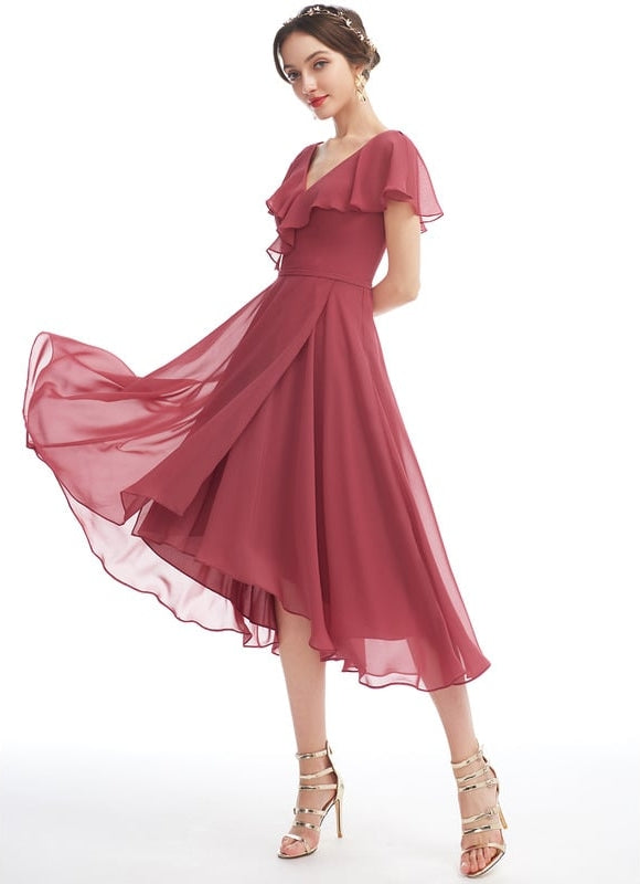 Robe Trapèze Fluide Asymétrique
