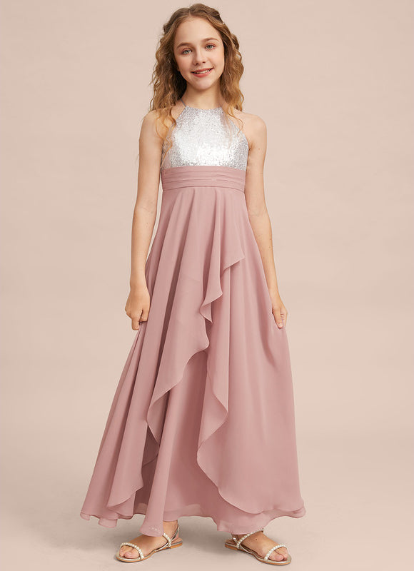 Robe Trapèze Poudrée Élégante - gallery 1