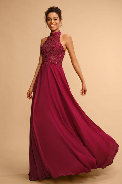 Robe Trapèze Rouge Éblouissant