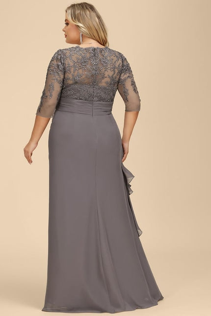 Robe Trapèze Nuance De Velours - gallery 6