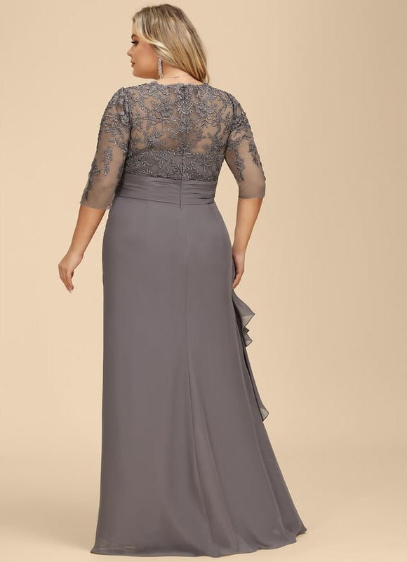 Robe Trapèze Nuance De Velours - gallery 6