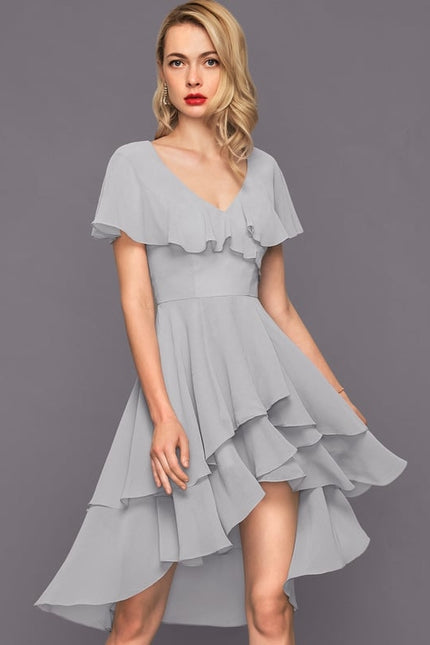 Robe Trapèze Flottante Verte - gallery 2