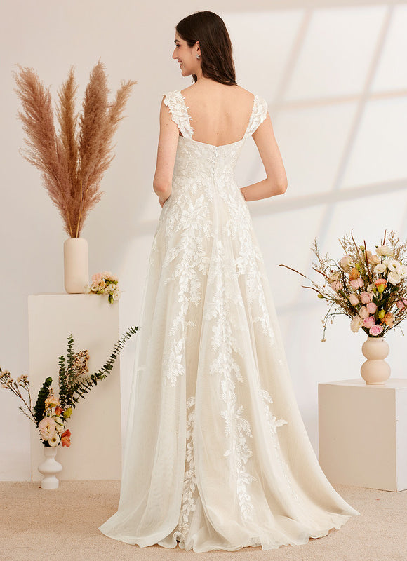 Robe Trapèze De Mariée Enchantée - gallery 6