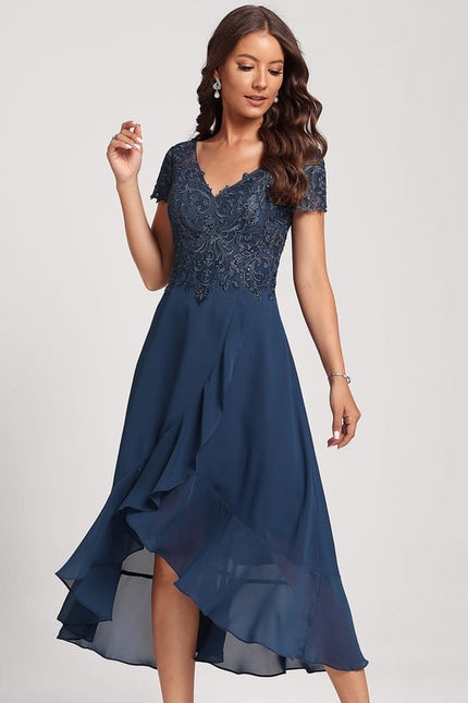 Robe Trapèze Aérienne Sombre - gallery 1